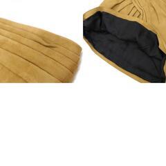 【SAINT LAURENT/サンローラン】 ハンガー付 160/64Y スカート 羊革/キュプラ ベージュ レディース【中古】【真子質店】【GD】【IKx】