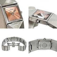 【FENDI/フェンディ】 4250L  腕時計 ステンレススチール クオーツ ピンク文字盤 レディース【中古】【真子質店】【GD】【IMoD】 FENDI/フェンディ】 4250L 腕時計 ステンレススチール クオーツ ピンク