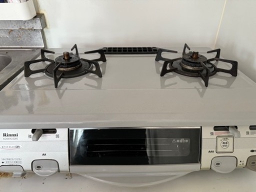 【本日限定】Rinnai 2口ガスコンロ KG661C(GR)都市ガス