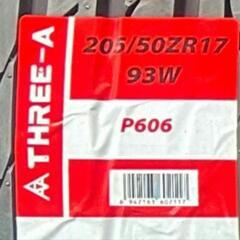 🌞205/50ZR17⭐工賃込み！新品未使用！セレナ、ラフェスタハイウェイスター、アクセラスポーツ、プレマシー、インプレッサG4、SX4等に！THREE-A製サマータイヤ入荷しました🌞