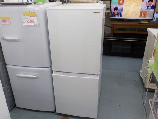 ID406001　2ドア冷蔵庫　152L　シャープ　2021年製　SJ-D15G-W