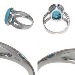 ターコイズ　リング　14号 tr-1ターコイズ リング インディアンジュエリー 14号