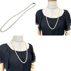 MIKIMOTO/ミキモト】 アコヤ真珠/パール7.0〜7.5mm ネックレス K18WG 