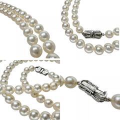 MIKIMOTO/ミキモト】 アコヤ真珠/パール7.0〜7.5mm ネックレス K18WG 