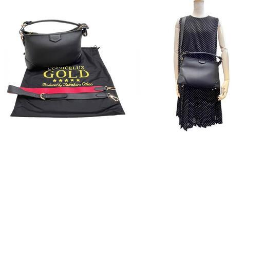 COCOCELUX GOLD/ココセリュックスゴールド ワンショルダー ショルダーバッグ レザー ブラック レディース【中古】【真子質店】【GD】【Ixx】 COCOCELUX GOLD/ココセリュックスゴールド ワンショルダー ショルダー