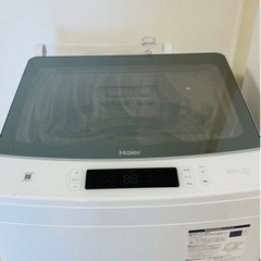 ハイアール洗濯機8.5kg JW-KD85B 半年のみ使用