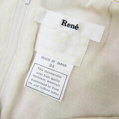 ルネ パール　刺繍 ワンピース ポリエステル/レーヨン ピンク レディース【中古】【真子質店】【GD】【ITx】