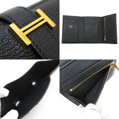 HERMES/エルメス】 ベアン コンビネ 三つ折り財布 シェーブル ブラック 