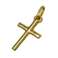 クロスモチーフ ペンダントトップ K18ゴールド 18金/金性確認済み 1.0g ユニセックス【中古】【真子質店】【NN】【KT】