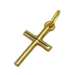 クロスモチーフ ペンダントトップ K18ゴールド 18金/金性確認済み 1.0g ユニセックス【中古】【真子質店】【NN】【KT】