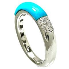 11号【STAR JEWELRY/スタージュエリー】 トルコ石 ダイヤモンド リング 