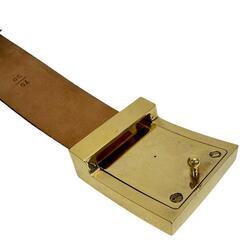 ノマド サンチュール・LVスタンプ M6895Q ベルト レザー/GP ブラウン/ゴールド金具 メンズ【中古】【真子質店】【GD】【IMox】