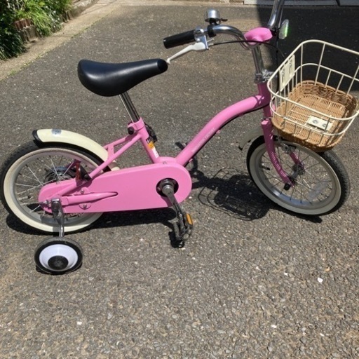 【ほぼ未使用】子供用自転車　14インチ　14型　ピンク　女の子