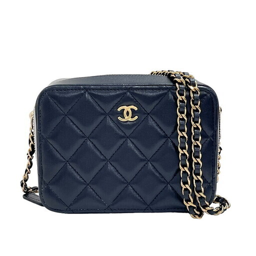 【CHANEL/シャネル】 AP2426  マトラッセ カメラ ミニバッグ チェーン   ショルダーバッグ ラムスキン ブラック レディース【中古】【真子質店】【BL】【DTSx】