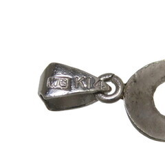 アメジスト ペンダントトップ K14WGホワイトゴールド 14金 3.2g レディース【中古】【真子質店】【NN】【Yx】