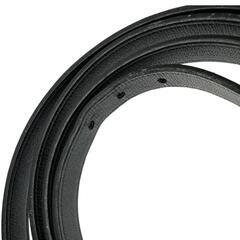 【HERMES/エルメス】 オーバルバックル ブレスレット レザー/メタル 9.5g ブラック/シルバー金具 レディース【中古】【真子質店】【BL】【IYx】