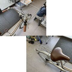 あさひ 24インチ 6段変速 自転車 ママチャリ Lis Blanc 鍵 荷台 ライト付き 女性 子供 札幌市手稲区