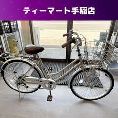 あさひ 24インチ 6段変速 自転車 ママチャリ Lis Bla...