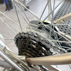 あさひ 24インチ 6段変速 自転車 ママチャリ Lis Blanc 鍵 荷台 ライト付き 女性 子供 札幌市手稲区