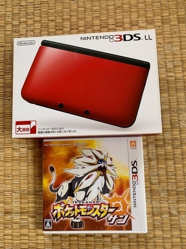 任天堂3DS LL 大画　ポケットモンスターサン