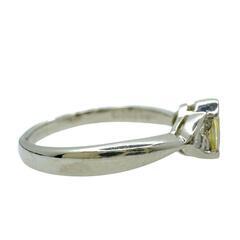 14.5号 イエローサファイア 0.80ct ダイヤモンド 計0.13ct リング 