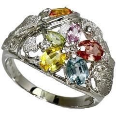 12号 パンサー/豹 ルビー 0.30ct エメラルド 0.08ct サファイア 0.35ct 