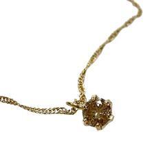プチ　ワンポイント ブラックダイヤモンド 0.1ct ネックレス K18ゴールド 18金 1.1g 46cm レディース【中古】【真子質店】【NN】【Yx】