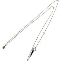 プチ　ワンポイント ブラックダイヤモンド 0.1ct ネックレス K18ゴールド 18金 1.1g 46cm レディース【中古】【真子質店】【NN】【Yx】