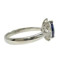 16号 サファイア 0.99ct ダイヤモンド 計0.29ct リング・指輪 Pt900 
