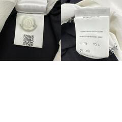 【MONCLER/モンクレール】 MAGLIA T-SHIRT 長袖Ｔシャツ コットン100％ ブラック/ホワイト メンズ【中古】【真子質店】【GD】【IMoD】