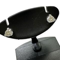 ダイヤモンド 0.10×2ct ピアス Pt900プラチナ 0.5g レディース【中古】【真子質店】【NN】【IMo】