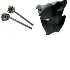 ダイヤモンド 0.10×2ct ピアス Pt900プラチナ 0.5g レディース【中古】【真子質店】【NN】【IMo】