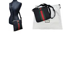 GUCCI/グッチ】 シェリーライン ショルダーバッグ ナイロン/キャンバス