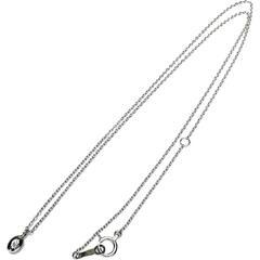 プチ ダイヤモンド ネックレス K18WGホワイトゴールド 18金 1.3g 40cm レディース【中古】【真子質店】【NN】【IIx】