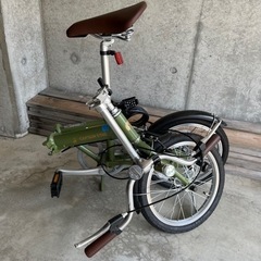 Seagullさま　キャプテンスタッグ　折り畳み自転車　16インチ　グリーン Seagullさまキャプテンスタッグ折り畳み自転車16インチグリーン