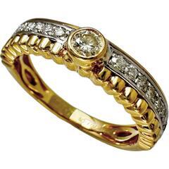 12号 ダイヤモンド 計0.30ct リング・指輪 K18ゴールド 18金