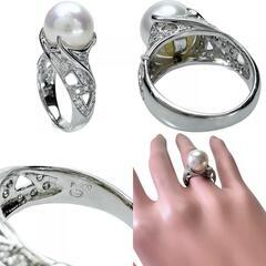 10号 【CISEY/チセイ/チセー】 白蝶真珠11.0mm ダイヤモンド 0.31ct 