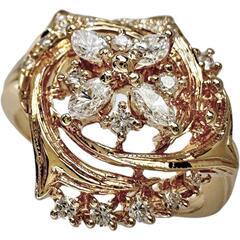 13号 ダイヤモンド 計0.34ct リング・指輪 K18ゴールド 18金 5.2g 