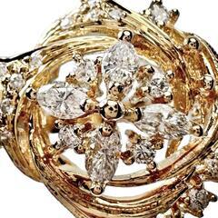 13号 ダイヤモンド 計0.34ct リング・指輪 K18ゴールド 18金 5.2g 