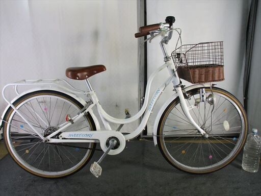 Ｄ456　★8000円★整備済み 中古子供自転車 【24インチ　白 】