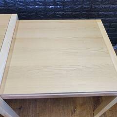 【アウトレット品】ダイニングテーブル 伸長式 伸縮 無段階調整 120-200㎝ キャスター付き 3095