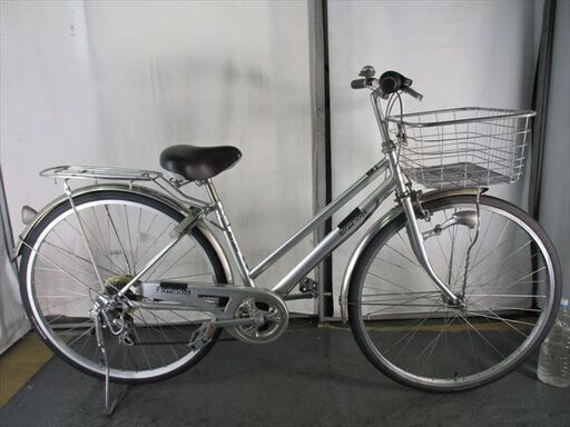 D461　★限定特価★ 中古自転車 マルイシ　フォーメーション【　27インチ　シルバー　軽快車　6段　 】