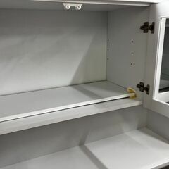 💖新品家具💖レンジボード💖大川家具💖120cm幅💖食器棚💖キッチンボード💖No.548● ※現金、クレジット、スマホ決済対応※