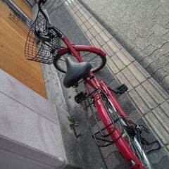 [SOUTHERN PORT]leg conscious(レッグ コンシャス)24吋 ファミリーサイクル 外装6段/LEDオート(レッド)