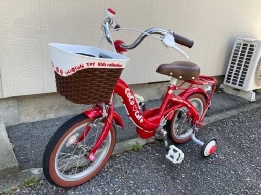 （決まりました）自転車【値下げしました】14インチ　子ども用（補助輪付）