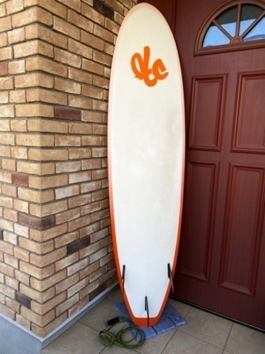 平塚】サーフボード ミッドレングス約220cm セミロング サーフィン