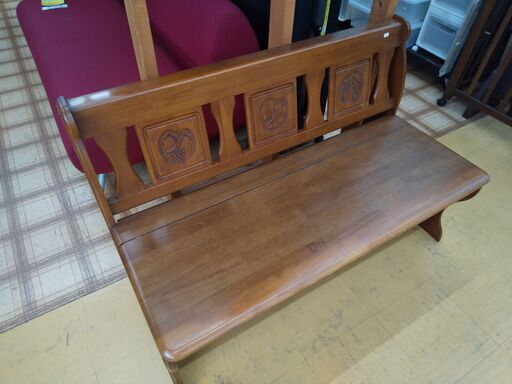 持帰り家具半額 木製ソファ N24-616 高く買取るゾウ八幡西店