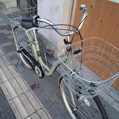 CIELOUR[シエロア]24吋 ファミリーサイクル 内装3段(カーキ)