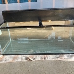 120cmガラス水槽、上部フィルターセット