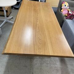 ダイニングテーブル　No.11387　ナチュラルカラー　木製　大型　【リサイクルショップどりーむ荒田店】 ダイニングテーブル No.11387 ナチュラルカラー 木製 大型